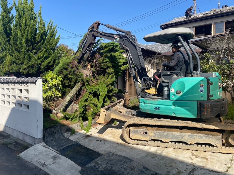 【岡山県岡山市】解体工事作業中🏡の画像