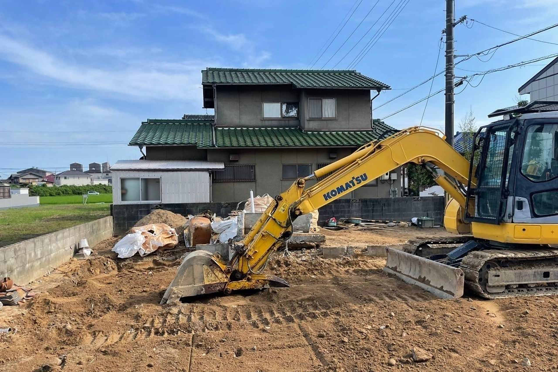 解体工事中の画像